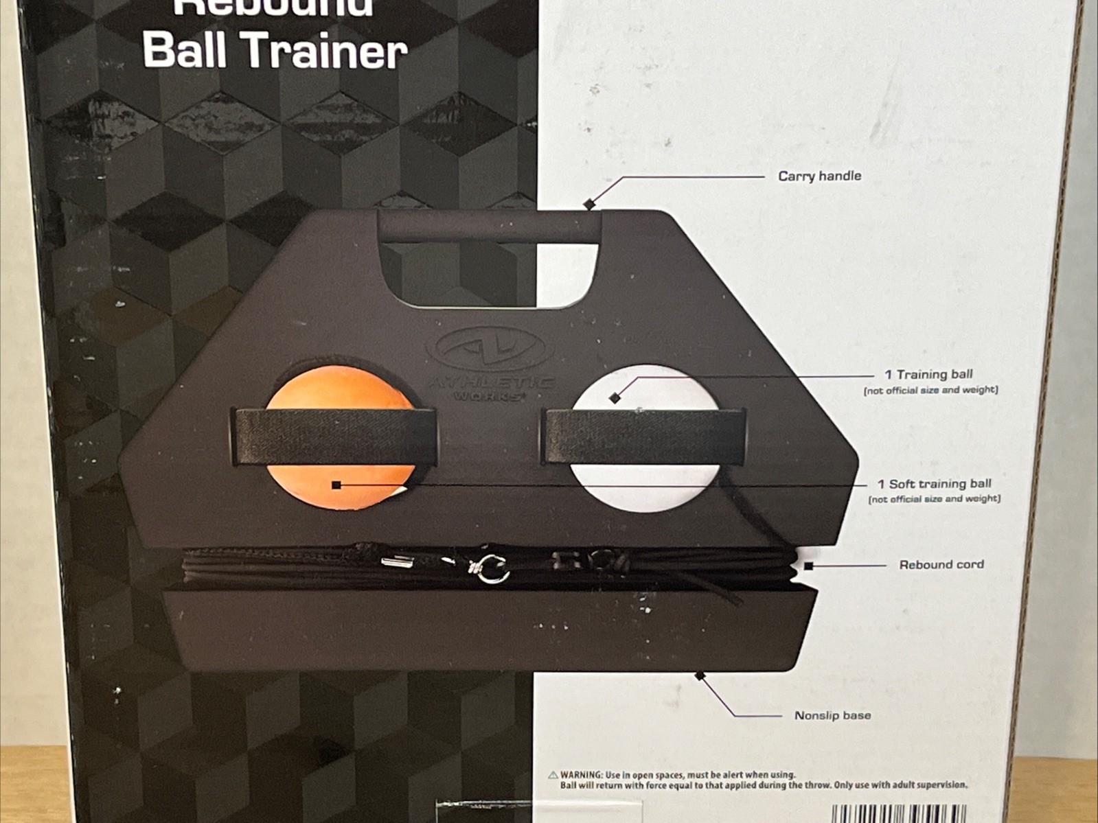 Athletic Works Lacrosse Rebound Ball Trainer Portable New