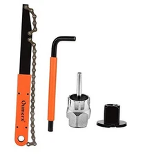  Bike Chain Tools Kit, Chain Whip with Cassette, Sprocket Cassette Removal Set