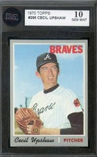 1970 Topps #295 Cecil Upshaw KSA 10 Braves *DS15875