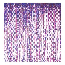 3 Pack Party Backdrop Decoration,Streamer Foil Fringe Curtain, Pink