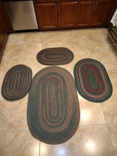 Zestaw 4 młynów kolonialnych Wayland owalne OGROMNE DYWANY używane dobra wełniana dekoracja dywanów