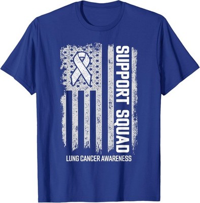 Lung Cancer Support Squad Lung Cancer Awareness Unisex T-Shirt