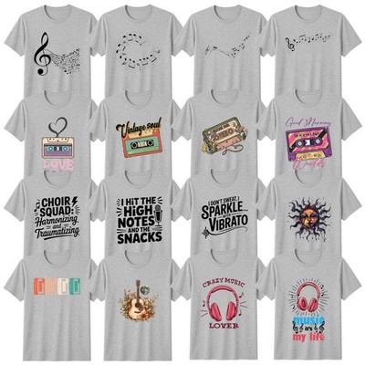 Retro Musik T-Shirt Akustikgitarre Musikliebhaber Geschenk