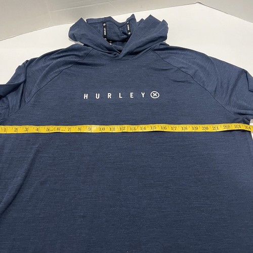 Hurley Camicia con Cappuccio Uomo XXL Blu Pullover Felpa con Cappuccio Leggera Elasticizzata - Foto 6 di 6