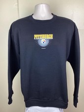 Vintage Pittsburgh Steelers Sweatshirt 1995 90s Crewneck Double Sided Trench L