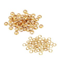 200 PCS 5mm ID Grommets Eyelets Metal Kit Hole Self Backing Holster Gold