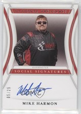 2020 Panini National Treasures Social Signatures 5/25 Mike Harmon Auto a8r