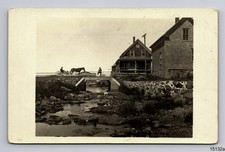 RPPC Poss (John) Amedee Surette Eel Brook Yarmouth County Nova Scotia Postcard