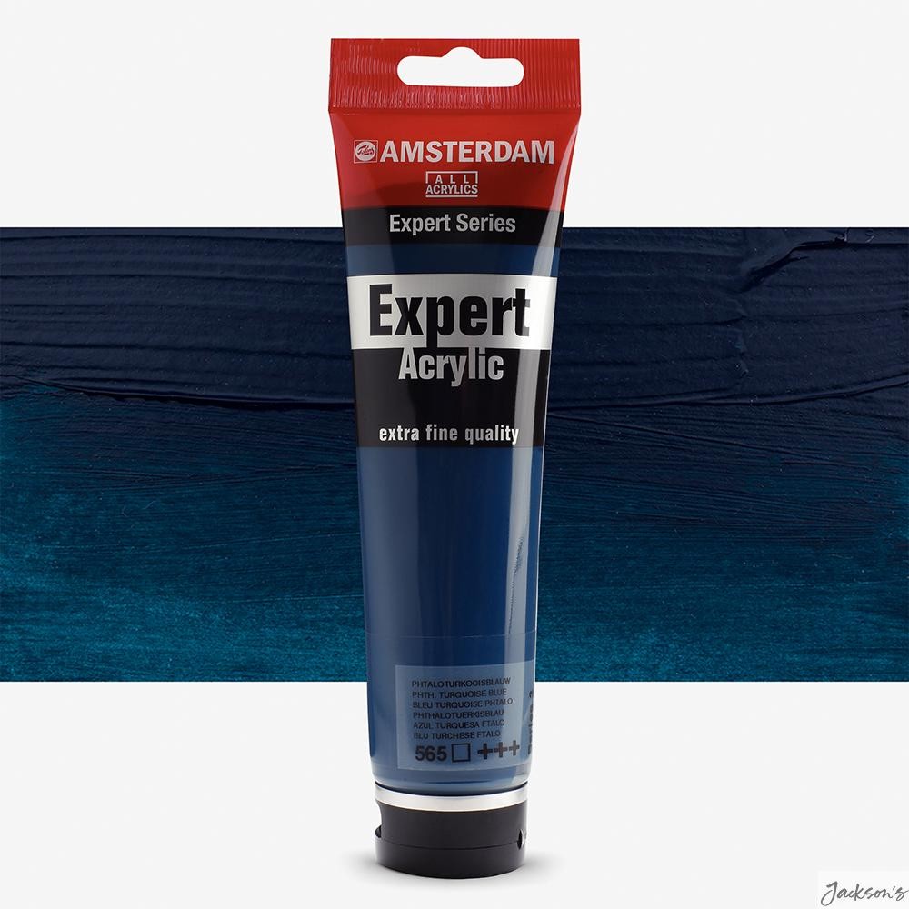 Royal Talens Amsterdam Expert Acrylic Paint 150ml Phthalo Blue Turquoise