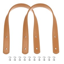 2pcs 14 Leather Purses Straps Handbag Belt Band Bag Handle Deep Yellow