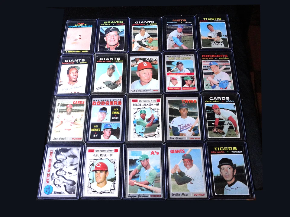VINTAGE MLB BASEBALL COLLECTION LOT 1950s - 1970s - Image 2 of 4