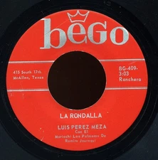 Rare Latin 45 - Luis Perez Meza - La Rondalla - Bego # BG-409