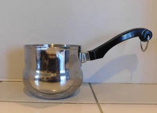 Farberware Small 5/8qt Saucepan w/ Pour Spout Stainless Melting Pot Warmer Pan