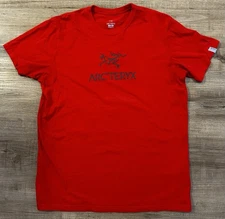 Arcteryx Big Logo Shirt Mens Red Size L - Clean