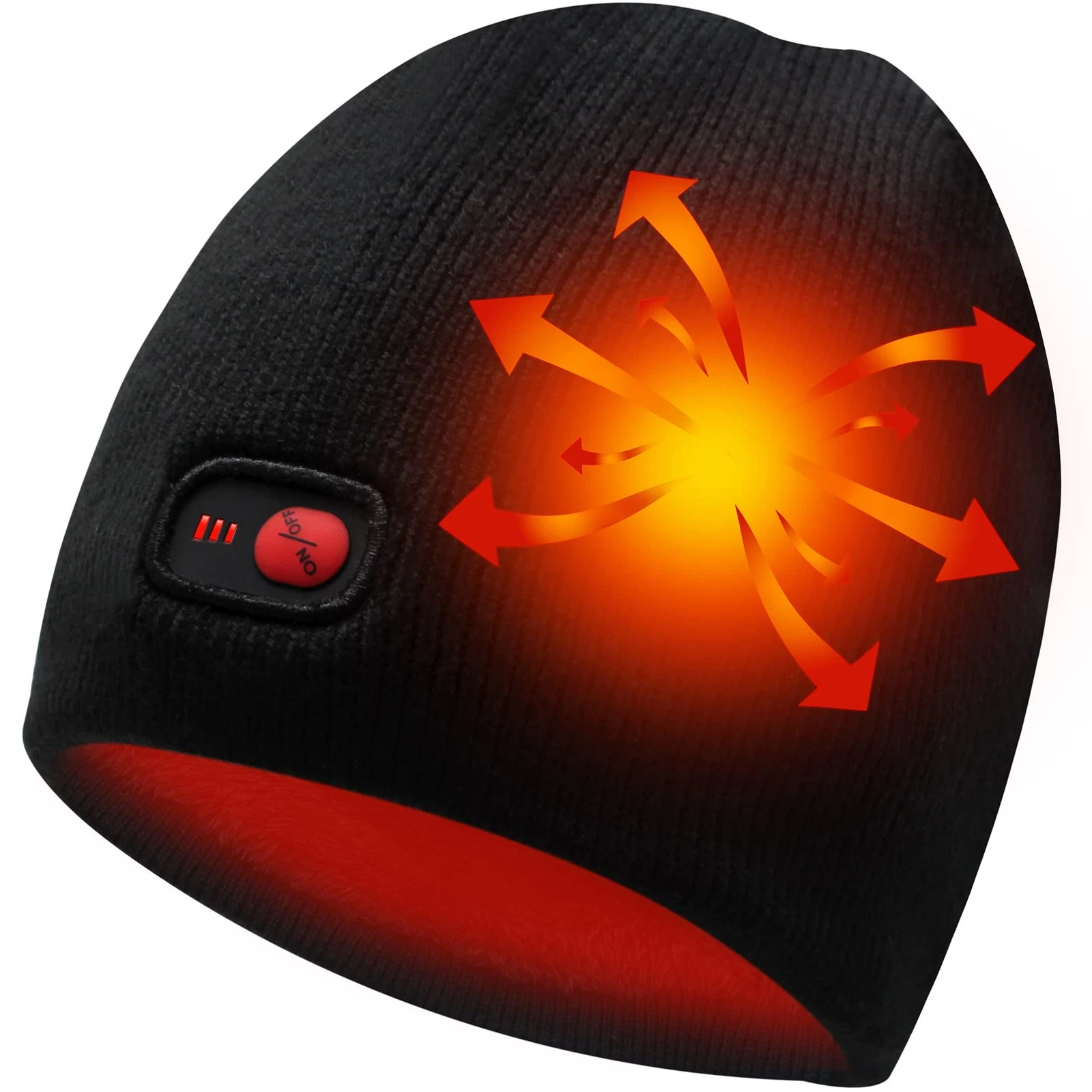 Heated Hat for Men Women, 7.4V Rechargeable Heating Thermal Beanies, Electric...
