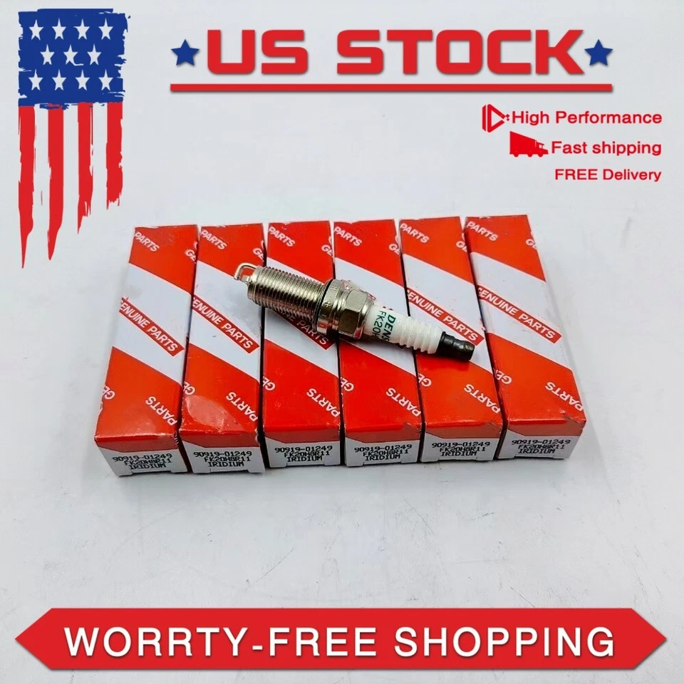 6PCS OEM 90919-01249 Iridium Spark Plugs For 2006-2015 Lexus IS GS LS FK20HBR11 - Image 3 of 4