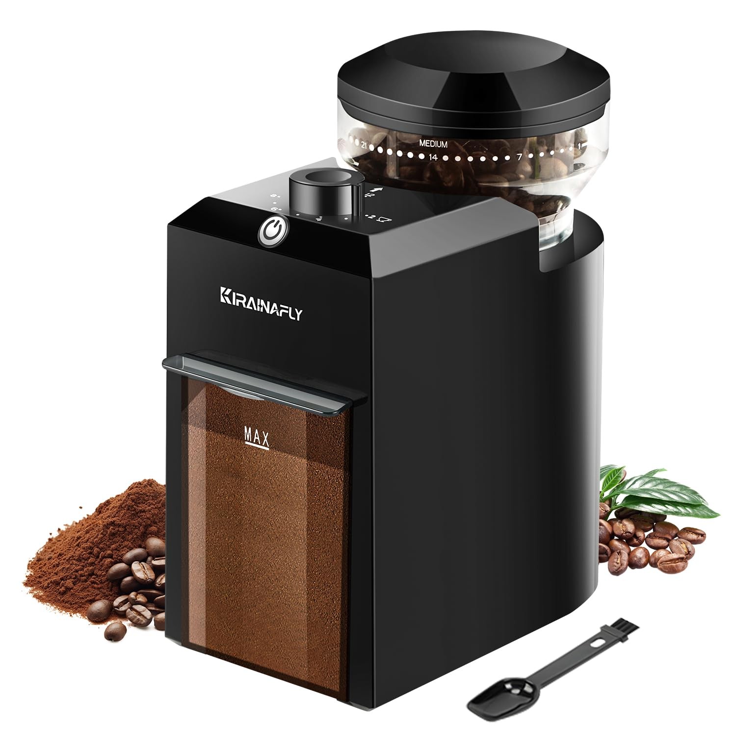 Electric Burr Coffee Grinder,Adjustable coffee grinder with 28 Precise Grind Set
