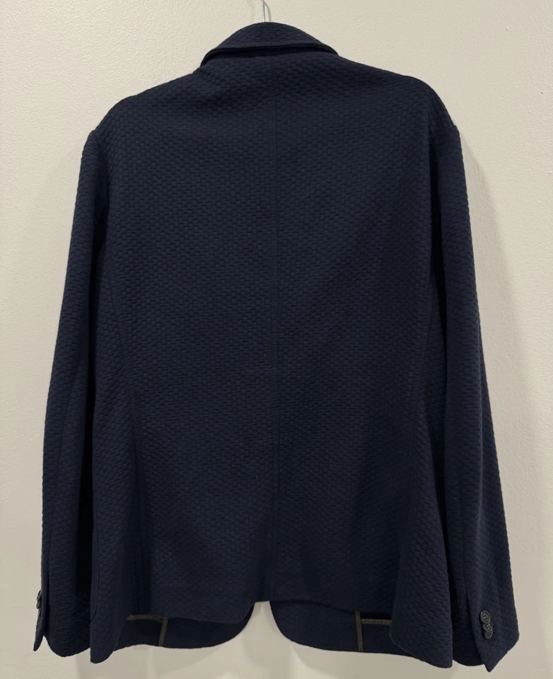 Blazer Z Zegna Para Hombres Poliéster Mezcla Algodón Puntada Exterior XL 54 Foto 2 de 4