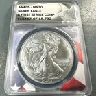 2023 Silver Eagle ANACS MS70, FIRST STRIKE (88919)