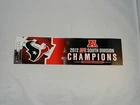 HOUSTON TEXANS BUMPER STICKER 2012 AFC SOUTH DIVISION CHAMPIONS "NEW"