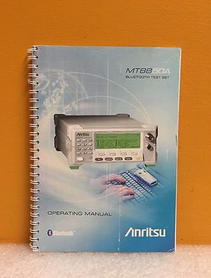 Anritsu 13000-000109, MT8850A Bluetooth Test Set Operating Manual