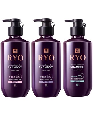 RYO Jayang Yoonmo 9EX Hair Loss Care Shampoo 400ml   Dry/Oily/Sensitive Scalp