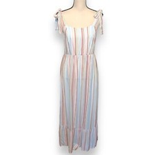 SO Striped Sleeveless Maxi Dress Size Medium