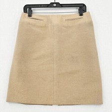 Blumarine Skirt Womens Italy 46 US 10 Mini Gold Shimmer Short Zip Holiday Mark