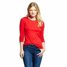 Elegance Long Length Long Sleeve Crew Neck T-Shirt (2214)