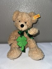Steiff Four Leaf Clover Teddy Bear Plush Stuffed Animal Toy 11