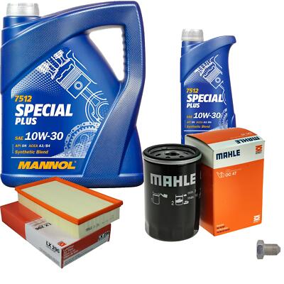 MAHLE Inspektionspaket 6 L MANNOL Special Plus 10W-30 für VW Golf II 1.8i Cat