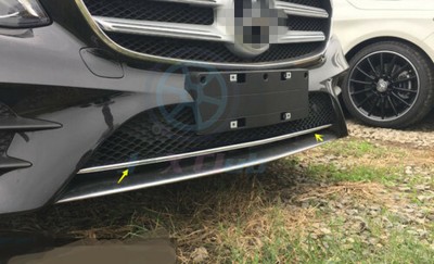 Steel Front Bottom Grille Cover Trim For Benz E-Class W213 Coupe Sport 2016-2017