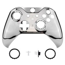 Chrome Silver Shell Faceplate Case Custom for Xbox Elite Series 2 Controller