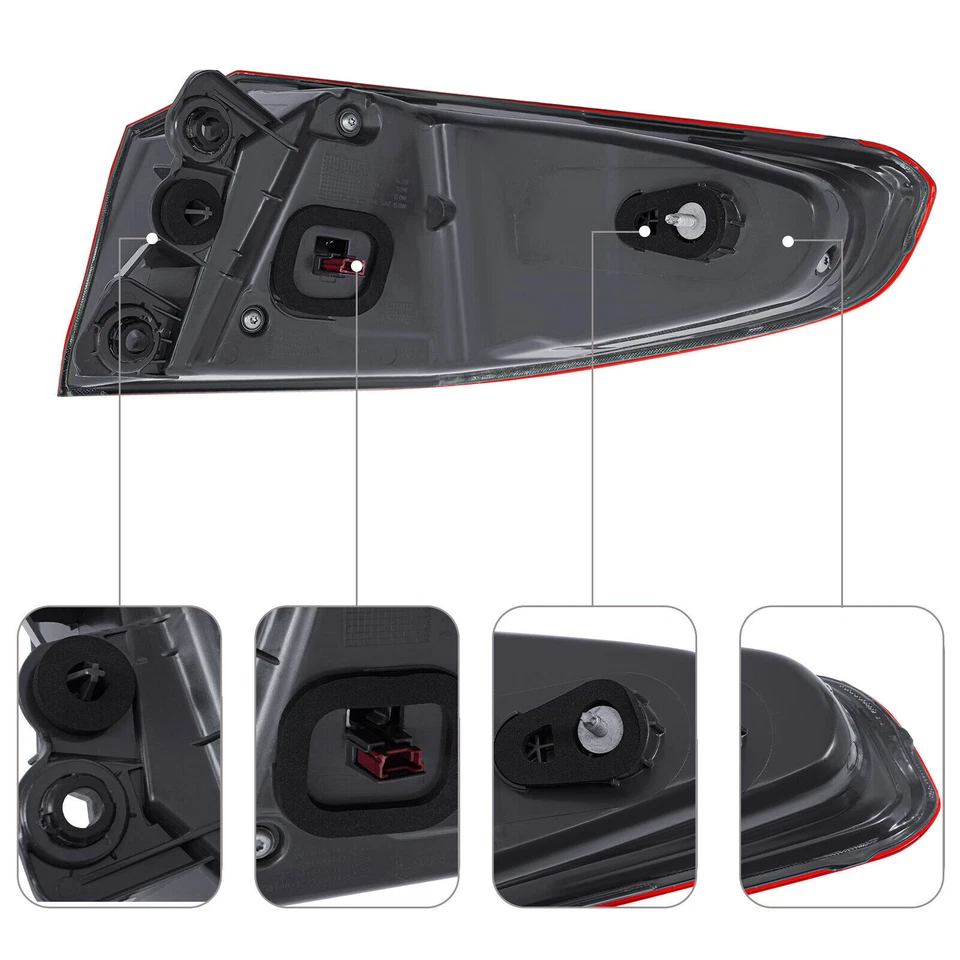 Lado izquierdo del conductor para BMW 530i 540i 2017-2020 base LED luz trasera lámpara de freno trasera Foto 4 de 4