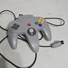 Official Nintendo 64 GRAY Controller AUTHENTIC OEM N64 Remote NUS-005 USED