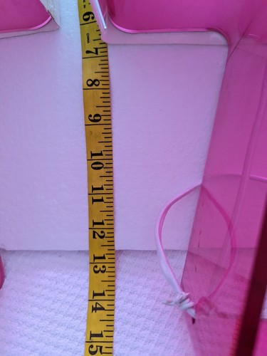 Pablo Tube Tablelamp Hot Pink Acrylic White Shade 14"X9.5Read Sold Separately - Picture 6 of 6