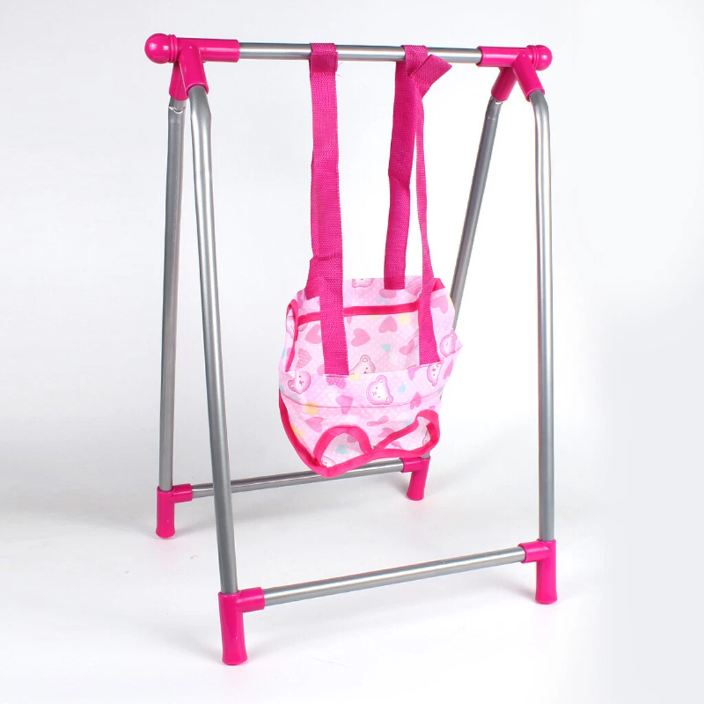 Baby Nursery Room Furniture Decor ABS Doll Swing Set Kids Fun Play