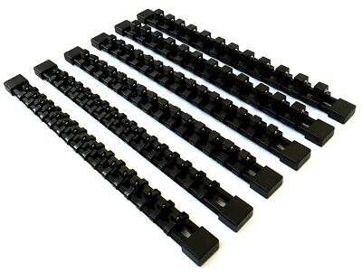 Details about   6PC GOLIATH INDUSTRIAL MOUNTABLE SOCKET RAIL RACK HOLDER ORGANIZER 1/4 3/8 1/2 A