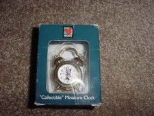 VINTAGE MICKEY UNLIMITED COLLECTIBLE MINIATURE CLOCK VERICHRON METAL DISNEY NOS
