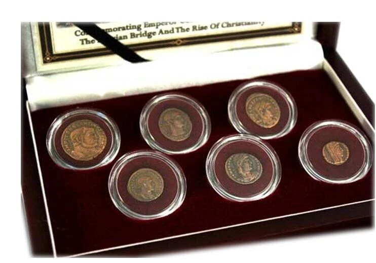 Battle of the Milvian Bridge - Constantine the Great’s Victory Bronze 6-Coin Set - Image 3 of 4
