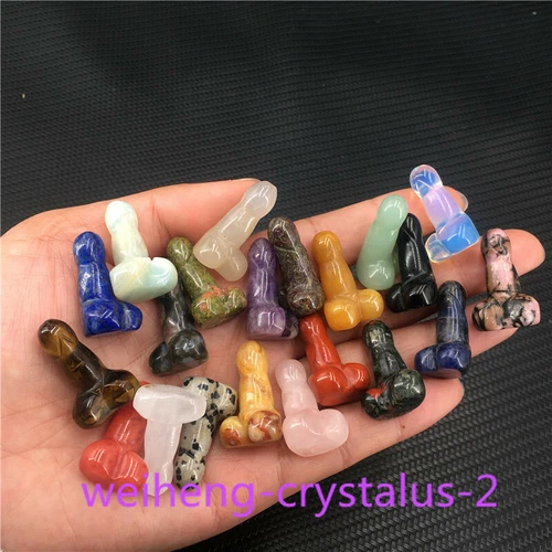 Wholesale Natural mix mini Penis Carved quartz Crystal Massager Wand Healing - Picture 9 of 296