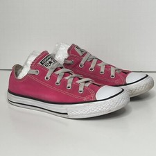 Converse Chuck Taylor All Star Low Top Bright Pink Shoes Youth Sneakers Size 2