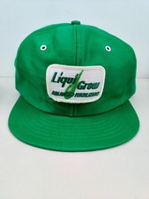 Vtg USA MADE Liqui-Grow Farm Patch Trucker Hat Snapback Cap Vintage New NOS NWOT