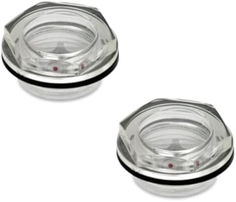 Ganter Normelemente | 2 pezzi vetro per olio | GN 541-18-M26 x 1,5-A | con rifle