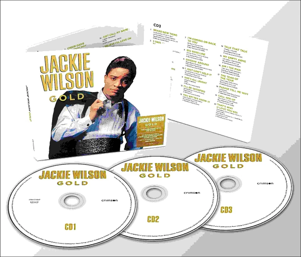 JACKIE WILSON * 60 Greatest Hits * New 3-CD SET * All Original Songs Foto 3 de 3