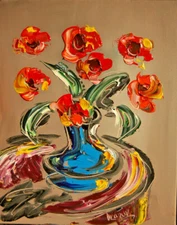 3D Personalized FLOWERS Painting  canvas IMPRESSIONIST ART  tt45YtV   