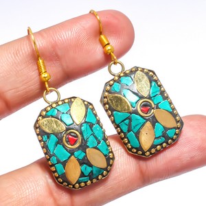 Santa Rosa Turquoise, Coral Gemstone Handmade Jewelry ...