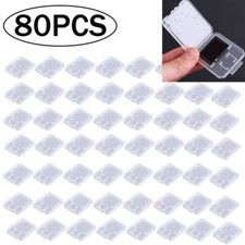 80 pcs Case Holder for Micro SD SDHC Memory Card Box Storage Hard Plastic N865