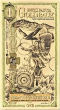 South Dakota 1 Goldback Gold Back Foil Note 1/1000 Oz 24KT Currency Bullion 2024