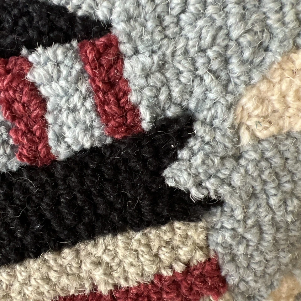 Chandler 4 Corners Lighthouse 17" Square Wool Hooked Throw Pillow by J. Reilly - Image 2 of 4